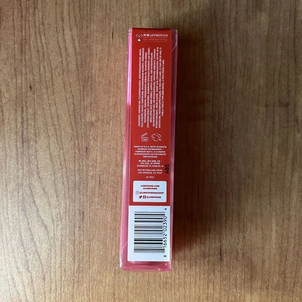 Lime Crime Plushies Pumpkin Latte Soft Focus Lip Veil Liquid Lipstick 0.11 oz